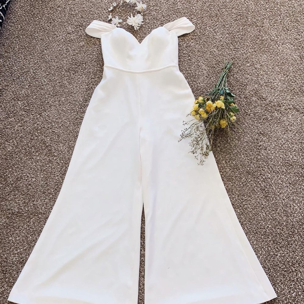 BRIDGET BRIDAL JUMPSUIT BY MORILEE/ SIZE 12